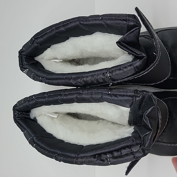 Apakowa Black Cold Weather Water Resistant Toddler Boots 27 (10) - Picture 4 of 12